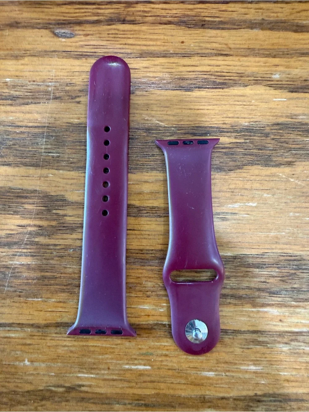 Silicone Watch Band for Smartwatches - Burgundy